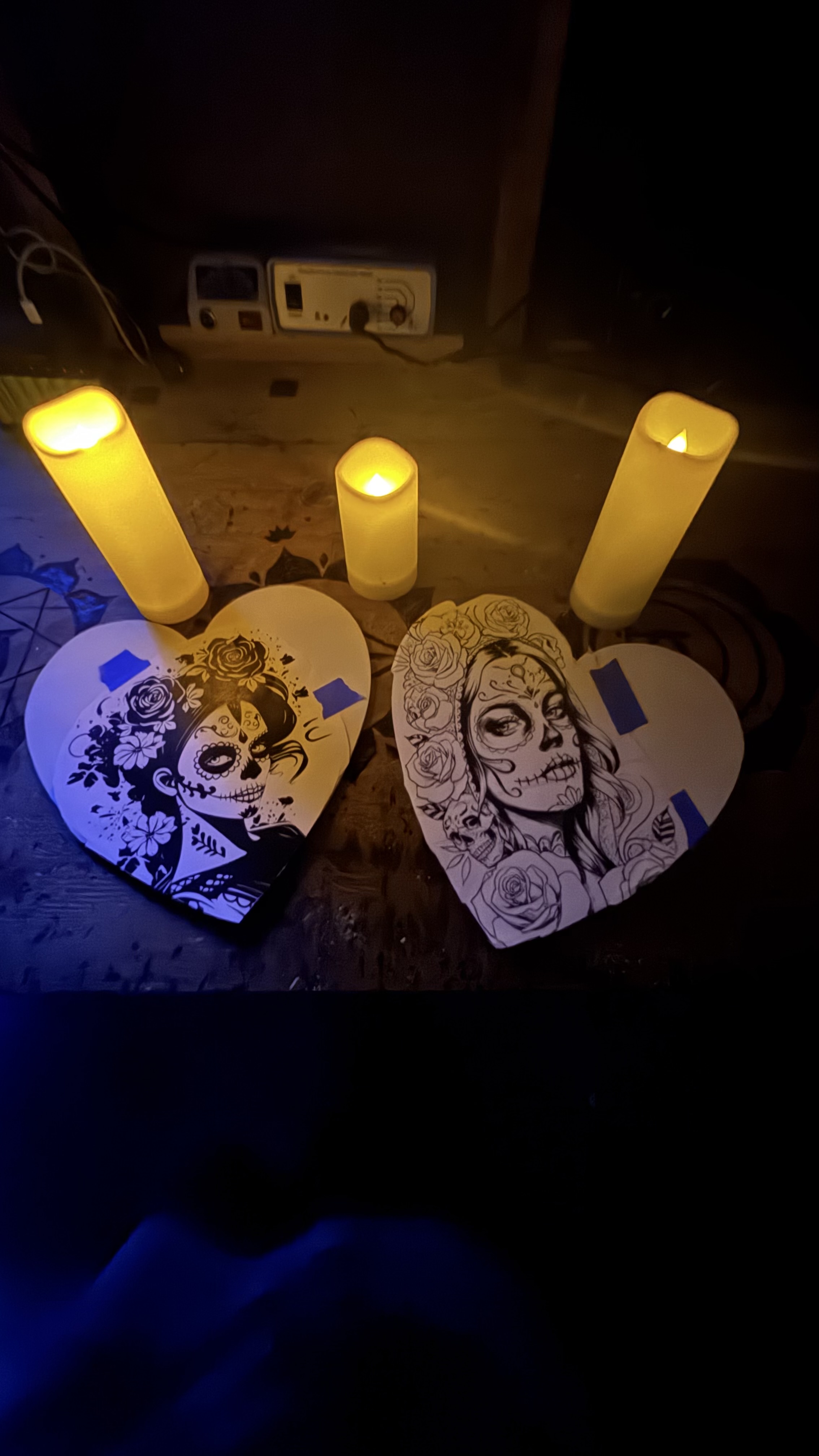 Dia de los Muertos Girl process photo