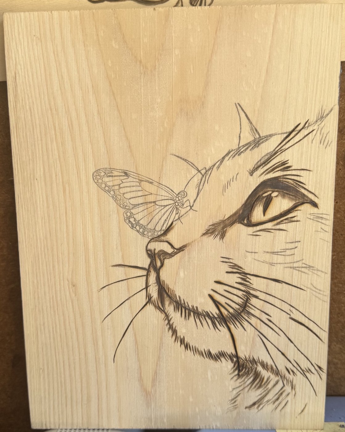 Butterfly Kiss — eye shading and brow fur added