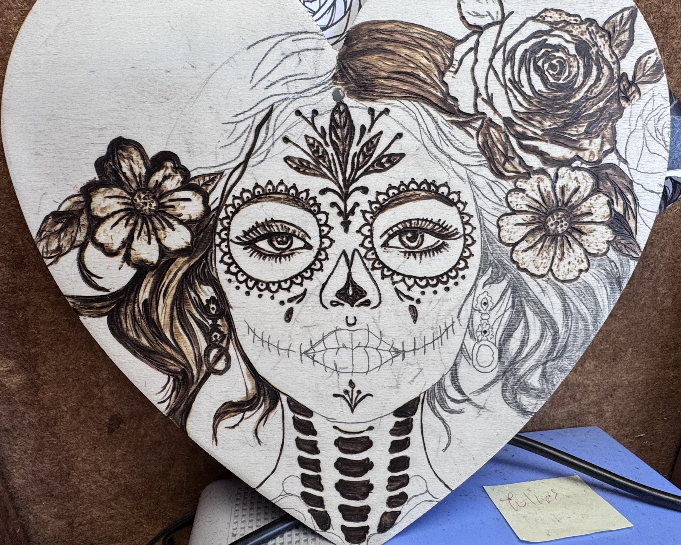 Dia de los Muertos Girl process photo